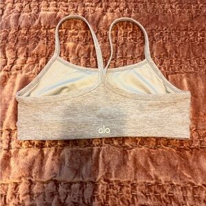 ALO Yoga Light Gray Sports Bra